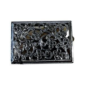 Silver Marcasite Bar Brooch, Small Victorian Silver Flower Brooch, Vintage Pin